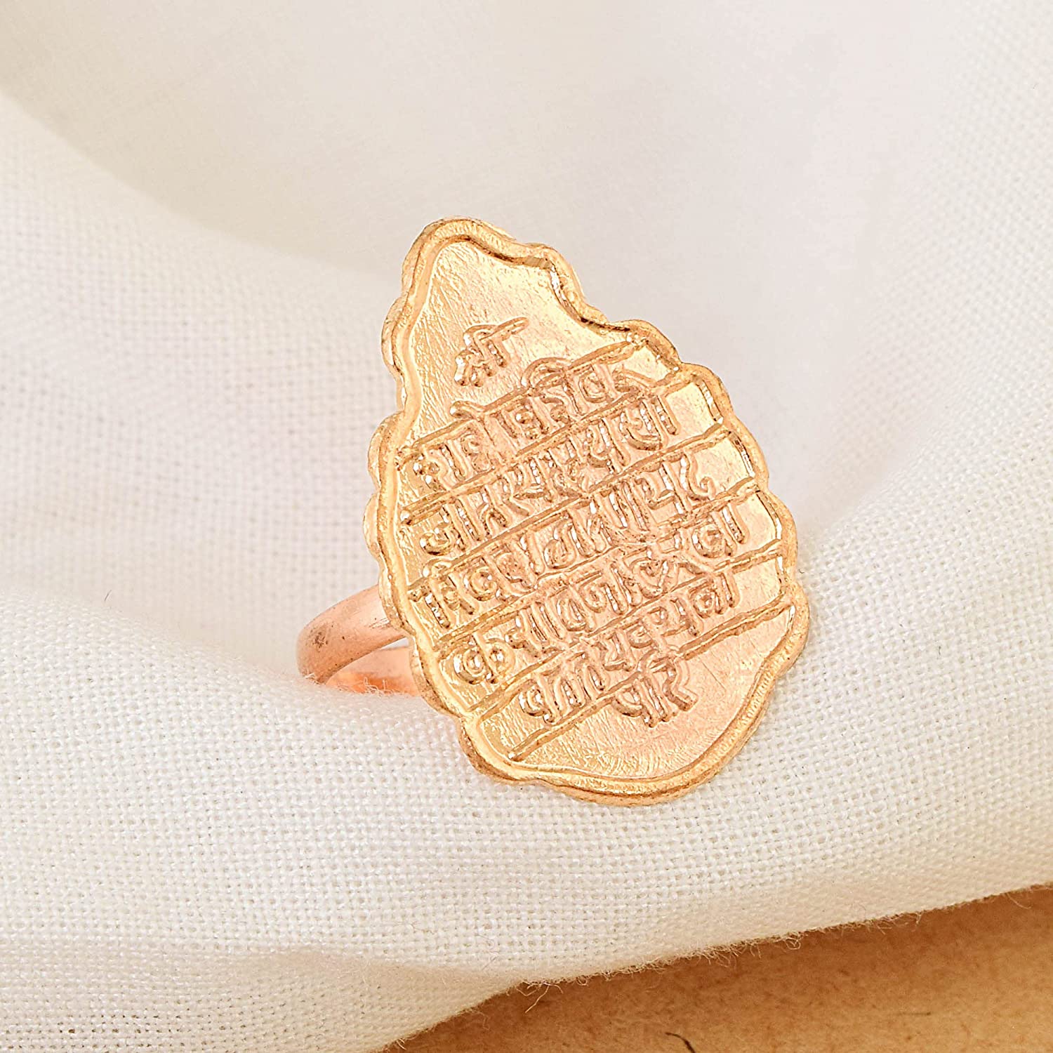 morir 2PC/Set Gold/Silver Plated Engraved Rajmudra The Royal Seal of  Shivaji Maharaj Adjustable Finger Ring Jewelry for Men Women Girls पीतल  सोना, सिल्वर प्लेटेड रिंग Price in India - Buy morir 2PC/Set